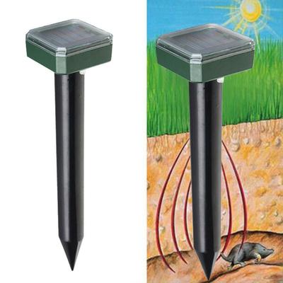 Solar Mole Repellent Ultrasonic Outdoor Powered Sonic Deterrent Mole Stopper Scare Vole for Lawn