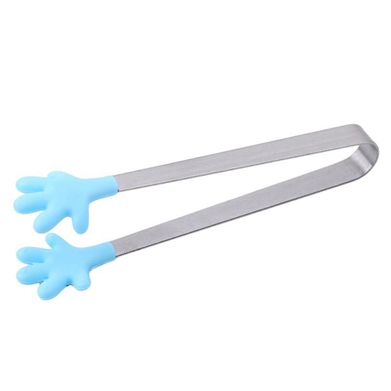 Mini Silicone Food Clip Non-slip Stainless Steel Clip