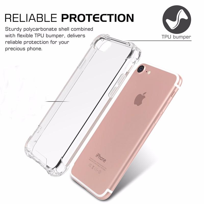 Soft Transparent Phone Case For iPhone 11 12 13 14 15 16 Pro Max X Xs XR Max 7 8 Plus Mini TPU Clear Shockproof Cases Cover - 202192403