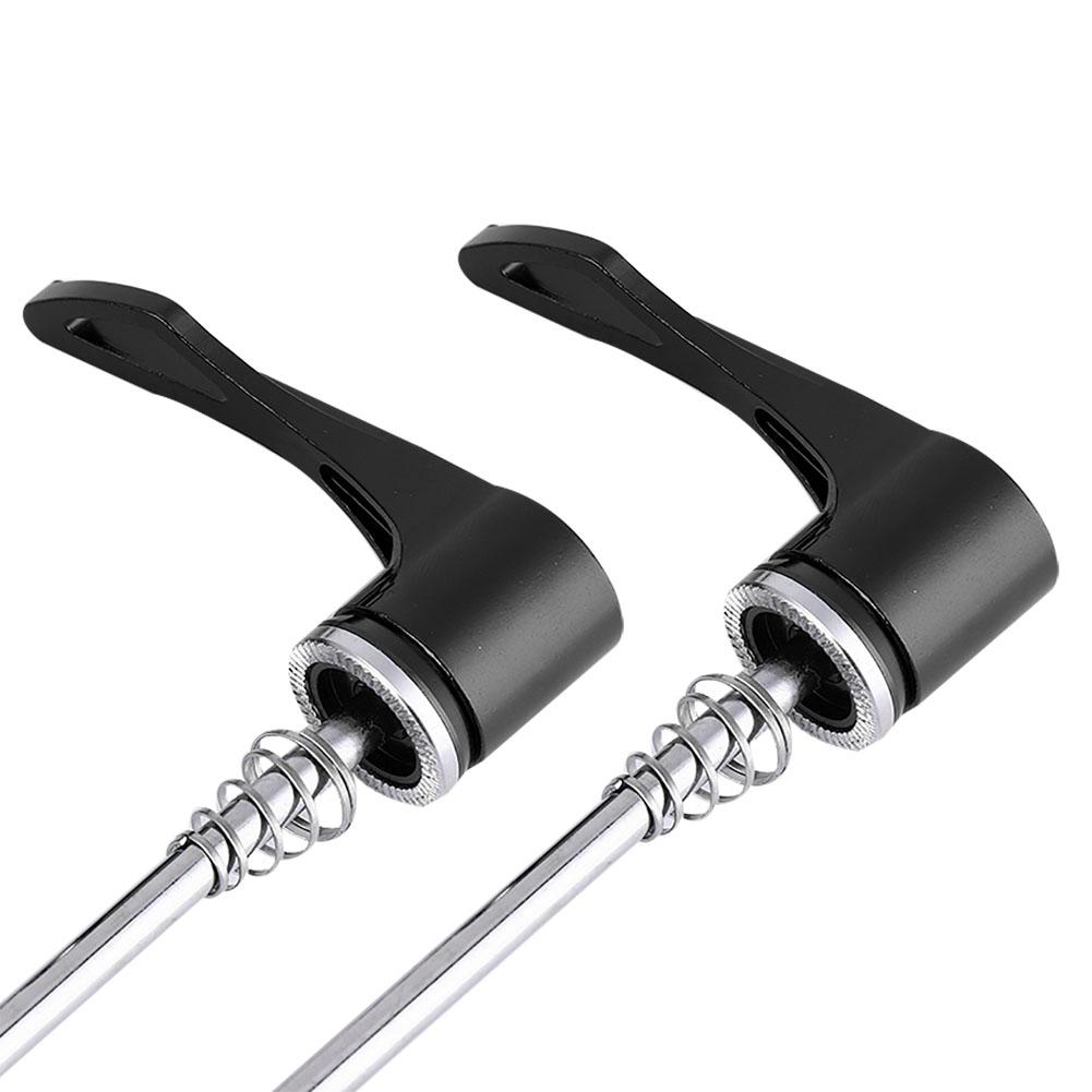1 Pair   Quick Relse Skewers Axle Skewer 157MM 197MM for   Road Bike Black