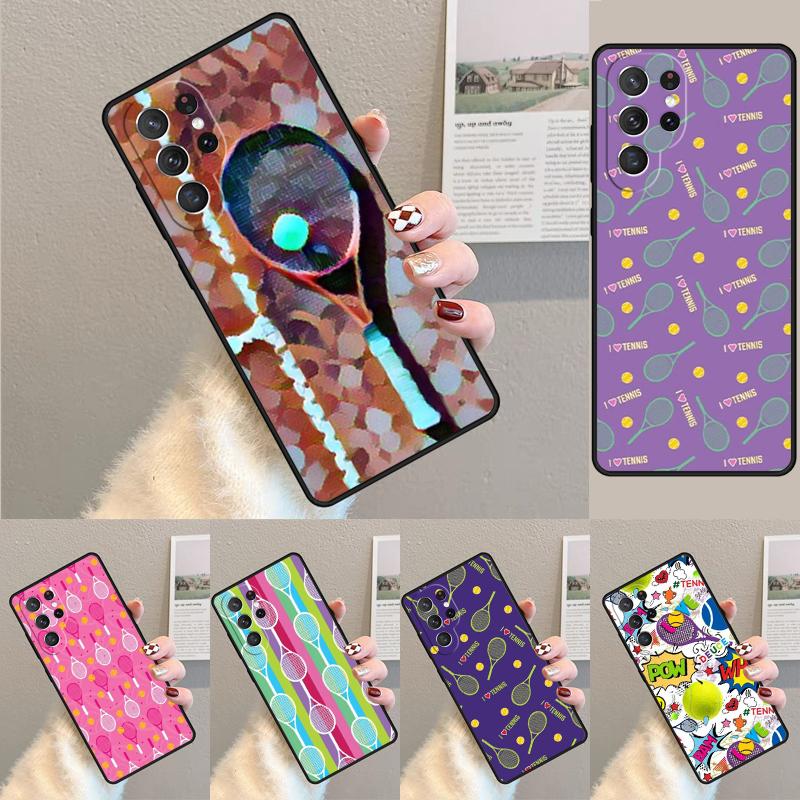 Tennis Pattern TPU Phone Case For Samsung Galaxy Note 10 Pro S26 S25 S24 S23 S22 Ultra Plus S21 FE S20 Shockproof Cover