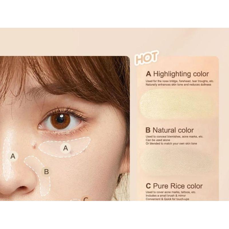 Judydoll - Three-Shades Concealer Palette - 2 Colors