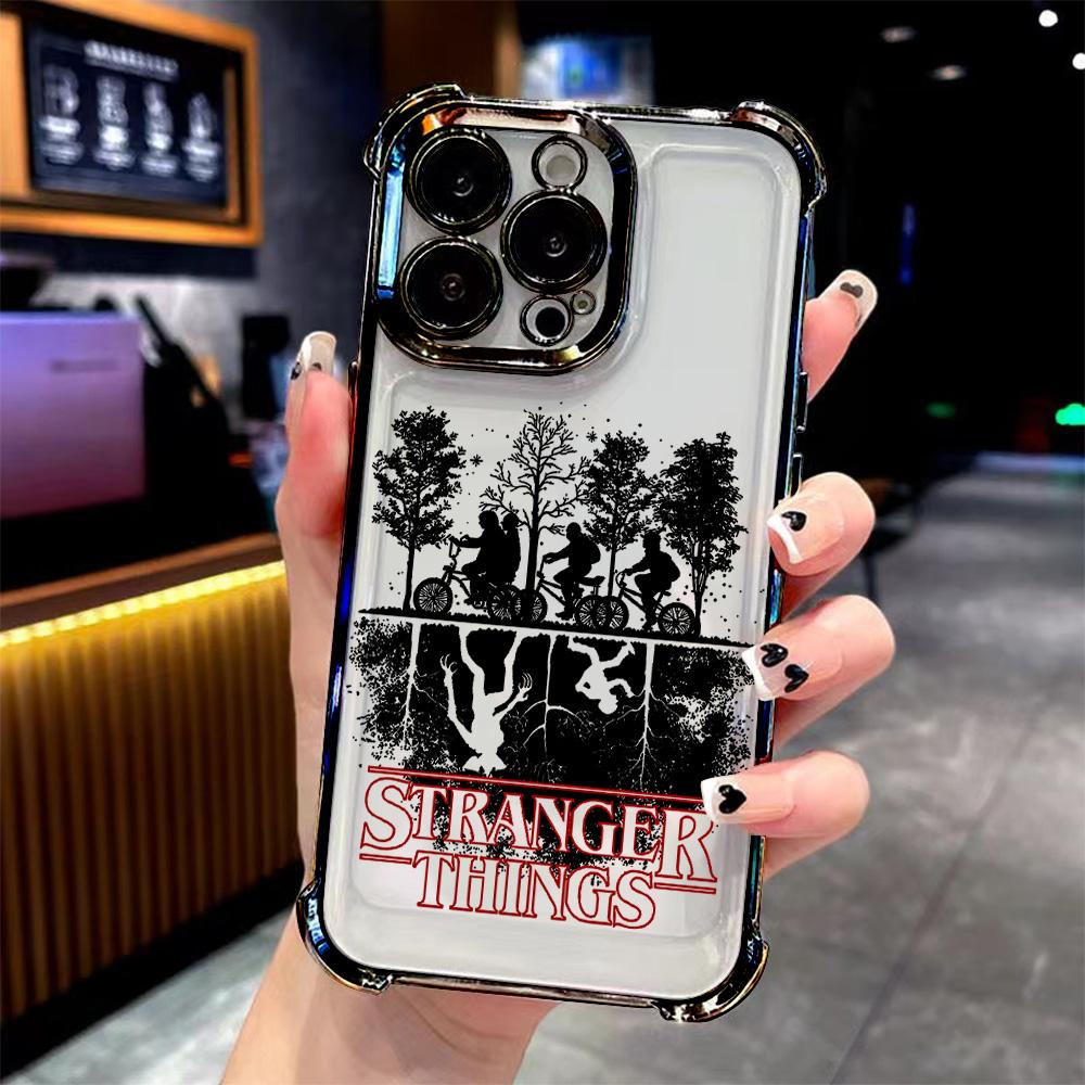 Hot T-Things New Phone S-Strangers Plating Phone Case For Samsung A37 A57 A07 A36 A16 A06 A35 A15 A54 A34 A24 A14 A05 A04 4G 5G