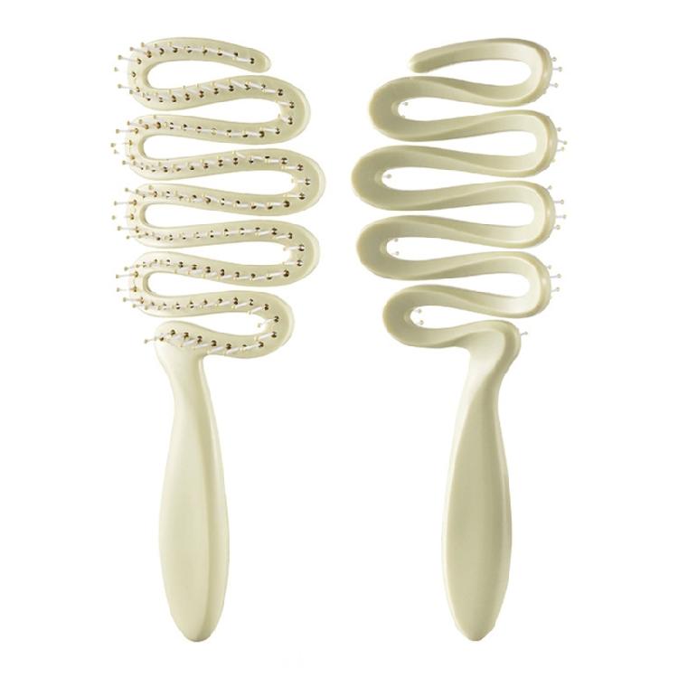 Textured Hair Volumizers Comb Hollow Out Teeth Reduce Friction ABS Plastic For Fine & Thin Hair Types