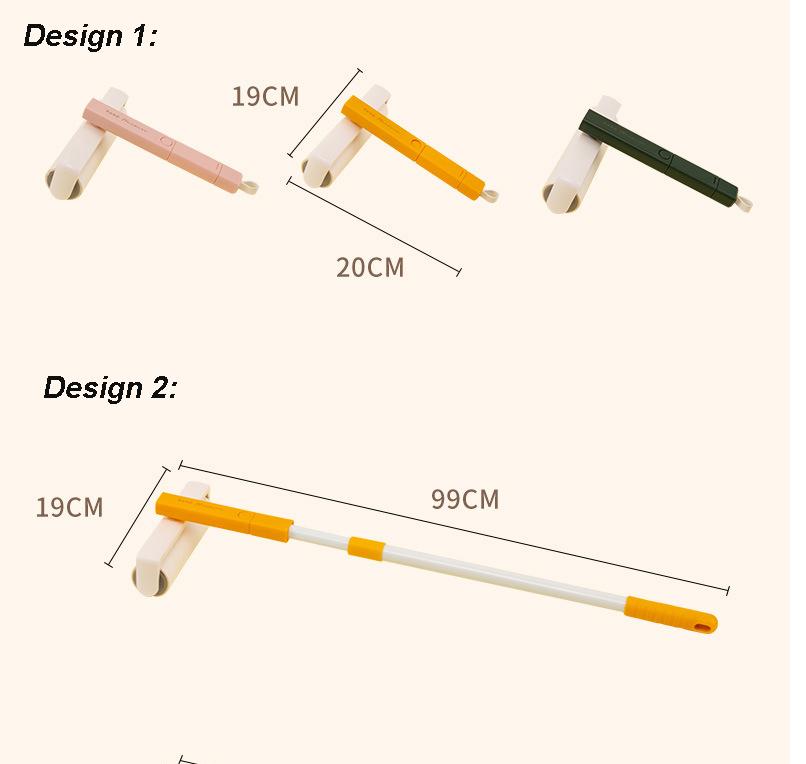 Manufacturer Two Design Portable Pet Hair Remover Yellow Green Pink