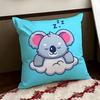 Round Koala Cushion Cover Reversible Soft Durable Pillow Cover Home  Car MultiScene Use for Daily Comfort