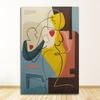 Retro Classic Wall Art Canvas Black Lines Wall Pictures for Living Room Bedroom Unique Poster Home Deco Abstract Canvas Painting No Frame
