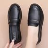 Autumn new medium shoes soft surface single shoes comfortable soft sole nurse small leather shoes