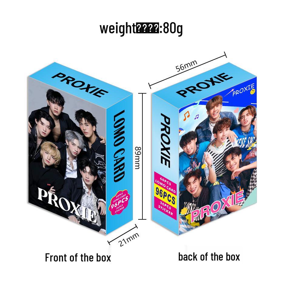 96-Piece Thai Star PROXIE Photocard Album & Sticker Set