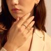 Goldene Umarmungsring - Kein Verblassen, Europäischer Amerikanischer Stil, Modischer Fingerring für Paare