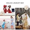2pcs Velvet Ring Box For Engagement Ring Gift Boxes Classic Jewelry Box