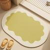 Dopamine cream wind diatom mud bathroom absorbent floor mat toilet door non-slip stepping foot pad quick drying pad