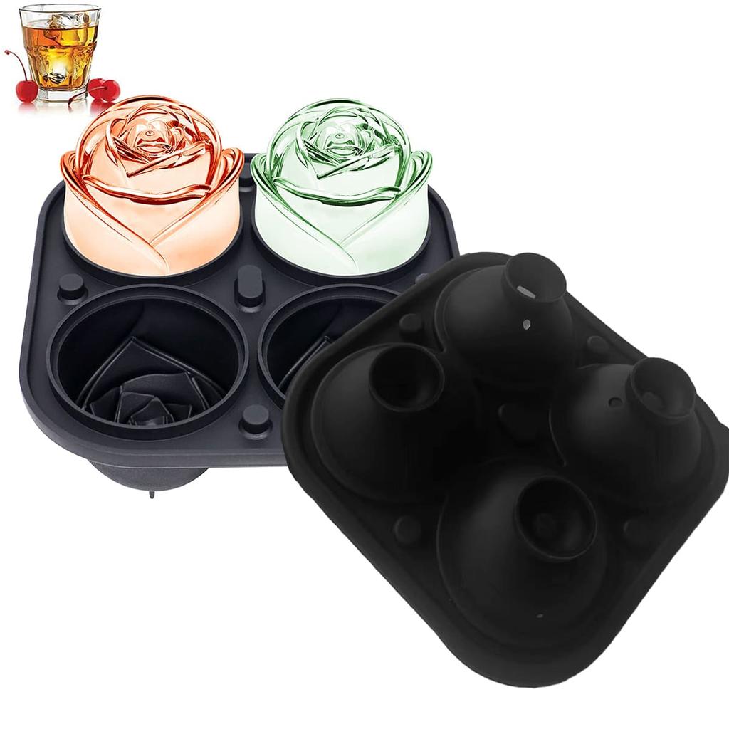 1PC Silicone Ice Cube Tray, Ice Cube Trays for Freezer, Easy Release Silicone Ice Cube Molds for Whiskey, Cocktail, Chocolate