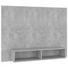 vidaXL Meuble TV Mural Gris Béton, 120x23,5x90 Cm Aggloméré