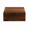 Rectangular Wooden Storage Box Compact with Front Clasp Decorative for Small Item