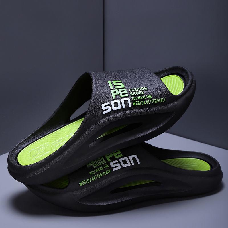 

Мужские осенние тапочки на толстой подошве: Нескользящие шлепанцы для улицы и дома с удобной ходьбой 46-47 чёрный