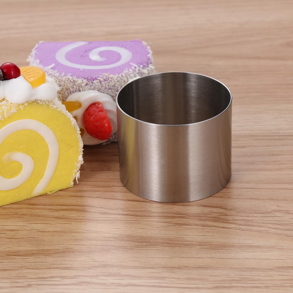 5/6/8CM Cake Ring Mold Round Shape Stainless Steel Reusable DIY Baking Tool Mousse Circle Kitchen Gadget Pastry Accessories