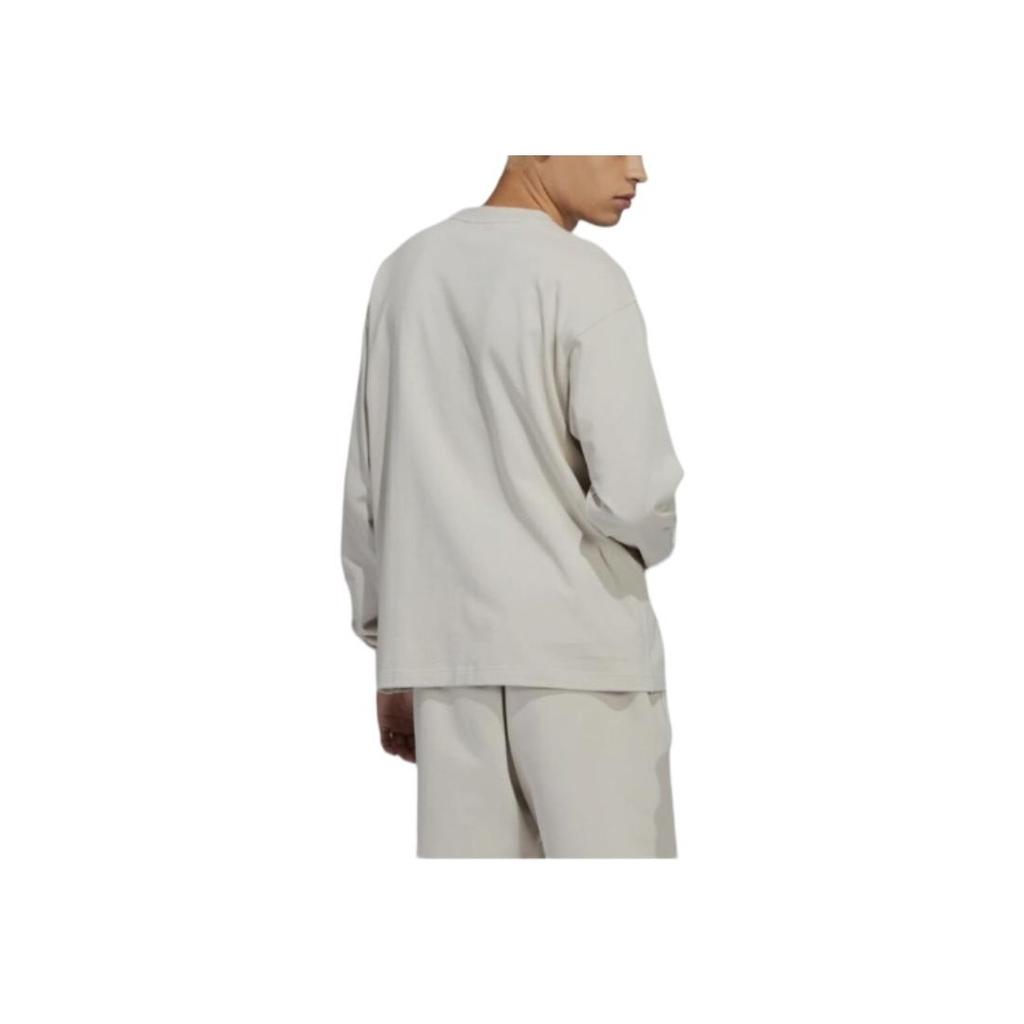 Adidas Originals X Pharrell Williams Camiseta de Manga Comprida com Estampa de Logotipo Sólido Tops Unissex Marrom HN3438