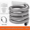 Shuangan 304 Stainless Steel Washing Machine Extension Drain Hose