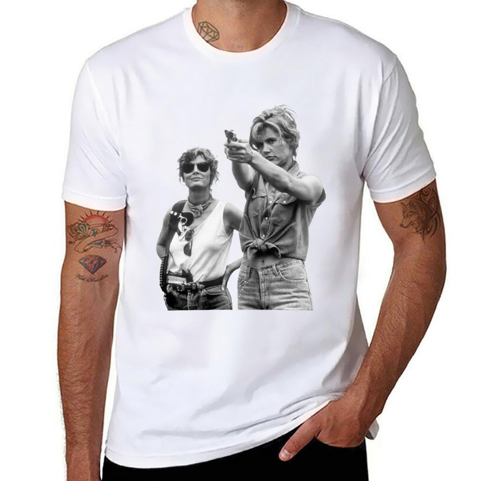 shirts sarandon T-Shirt prints t shirt man t movie geena Louise Thelma polyester davis with and t shirt susan S