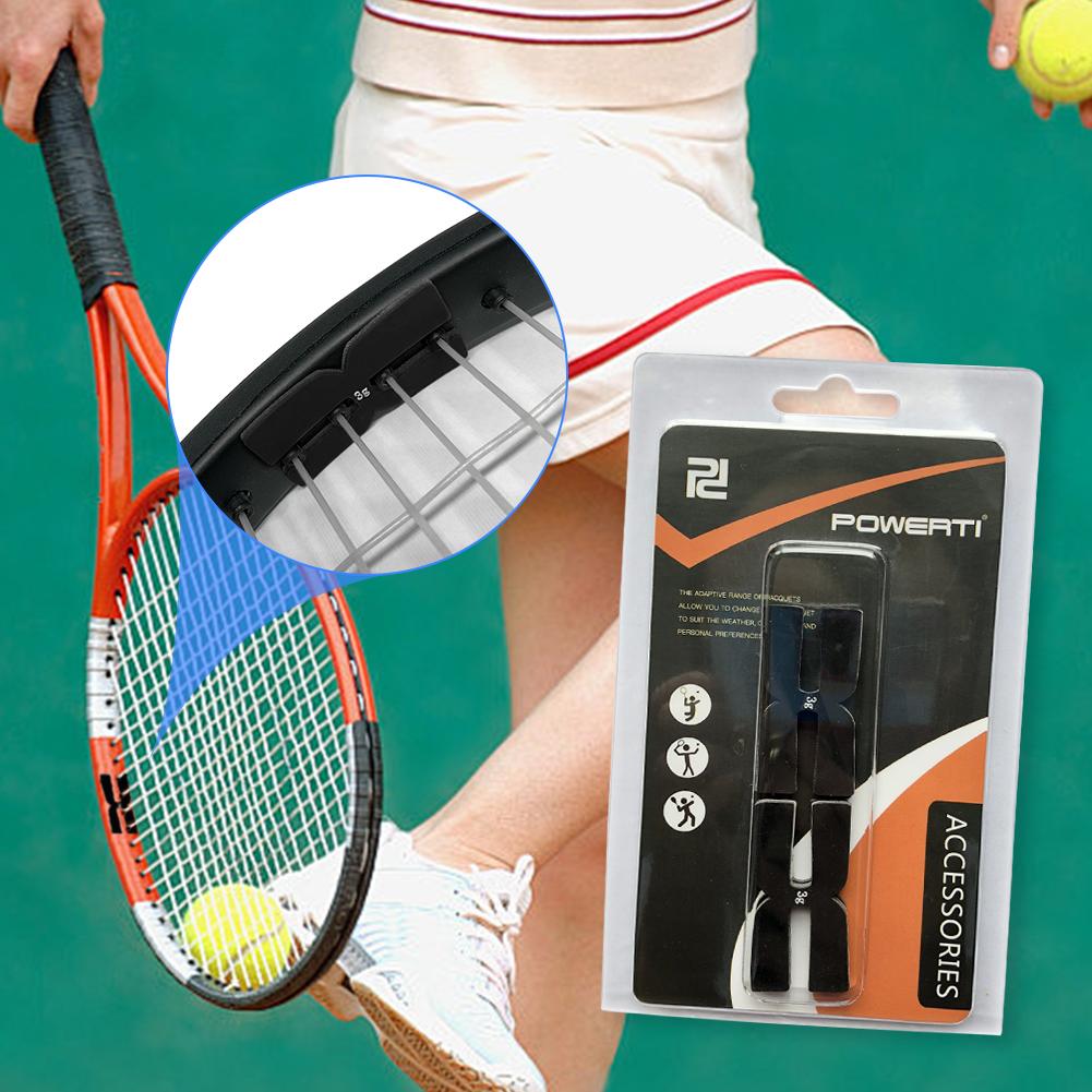 6Pcs 3g Tennis Racquet Tapes Silicone Tennis Racquet Weight Balance Tapes H-Shaped Tennis Badminton Racket Weight Balance Strips