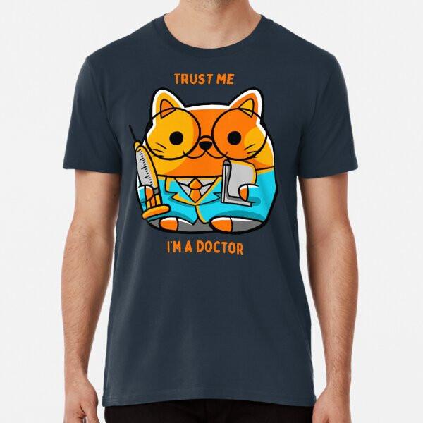 

Doctor cat Premium T-Shirt S to 5XL Made in the AU/USA T-Shirt 3XL
