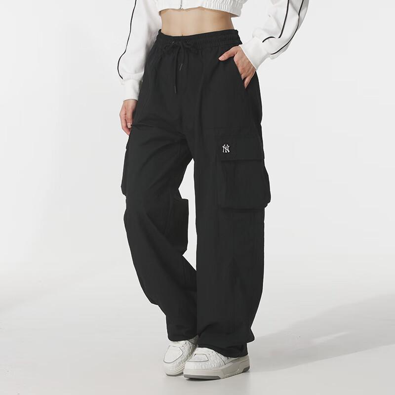 New MLB New York Yankees Basic Collection SS25 Cargo Pants Unisex Black 3AWPB1153-50BKS