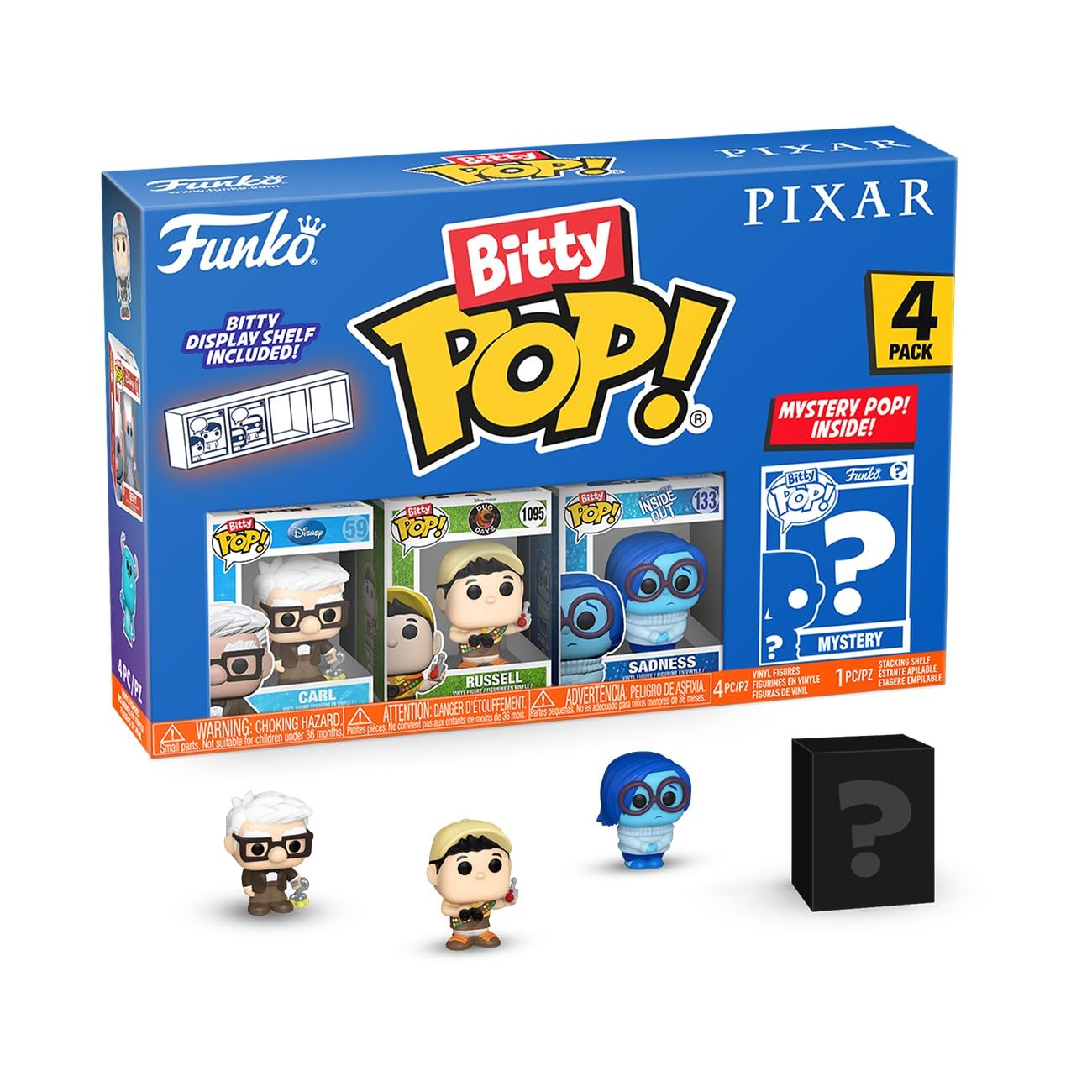 

Funko Bitty Disney Pixar Карл Фредриксен Виниловые фигурки Новые Pop! 4-Pack