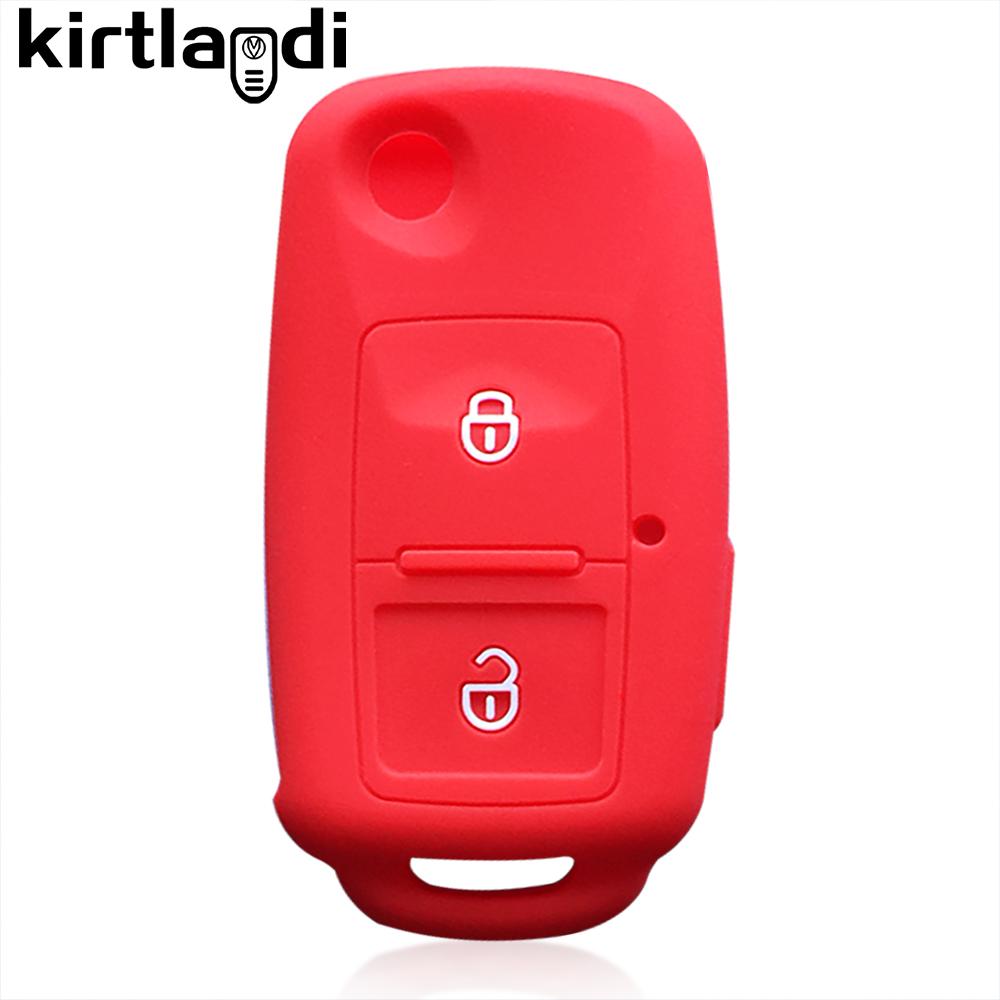 Silicone Case Key Cover Remote Fob Case for Volkswagen VW Bora Polo Jetta Passat B5 Golf 6 Beetle Caddy for Skoda Octavia Ibiza