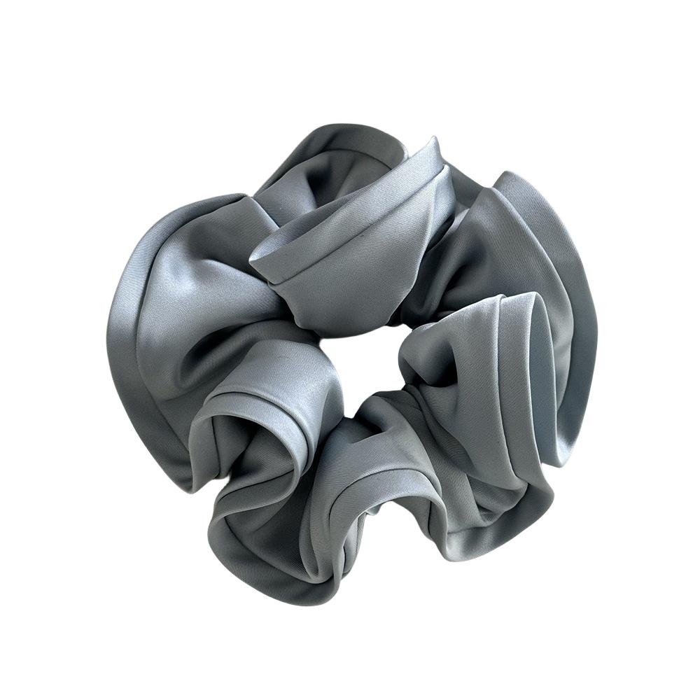 Korean-Style Bright Color Bud-Shaped Large Scrunchie for Women's Ponytails