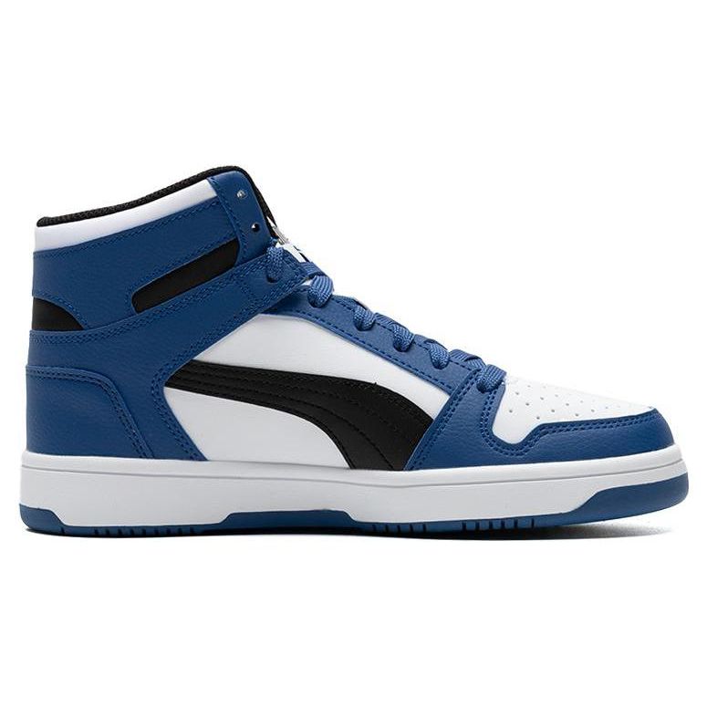 Puma Rebound Layup Comfortable Shock Absorption Durable High-Top Sneakers Unisex Sneakers Blue White 369573-36