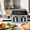 Air Fryer two chambers 9L dual 2400W air fryer dryer