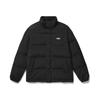 Solid Color Stand Collar Warm Bread Casual Zipper Loose Down Jacket Men Outerwear Black LMT006271100092-K11000