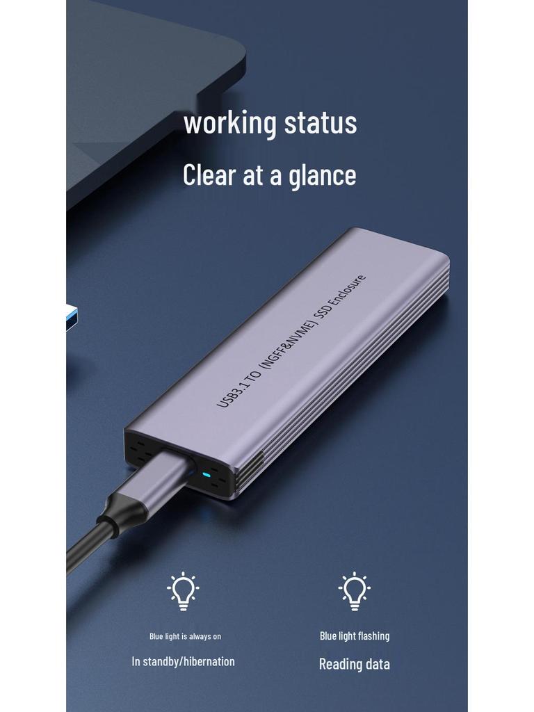 USB 3.1 Dual Protocol M.2 SSD Enclosure: Thunderbolt & SATA Compatible
