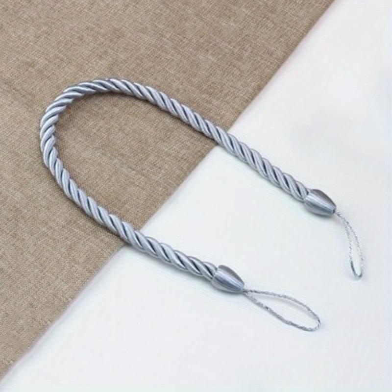 1Pair Handmade Weave Curtain Tieback Gold Curtain Holder Clip Buckle Rope Home Decorative Room Accessories Curtain Tie Backs