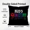 Rock K-Kiss Band Music Cushion Cover Premium Comfort Reversible Pillow Cove -Two in One Design for Any Room & Car Interior