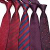 Business Dress Suit Tie Men'S Polyester Red Wedding Tie