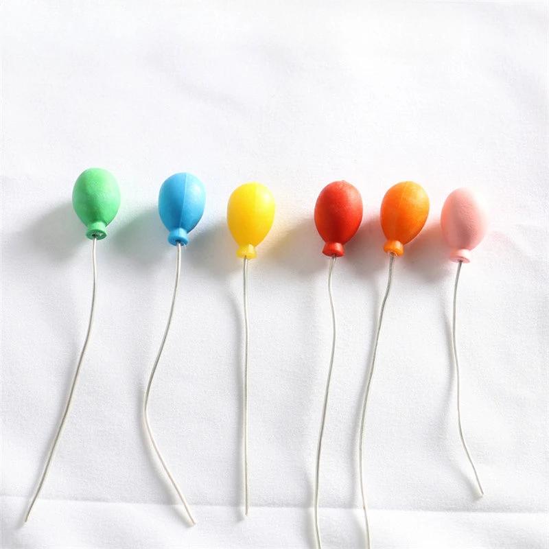

6 ШТ Кукольный домик Воздушные шары Миниатюрный букет Воздушные шары Игрушка Мини Ландшафтные украшения Садовые украшения Декор для торта Украшение для вечеринки