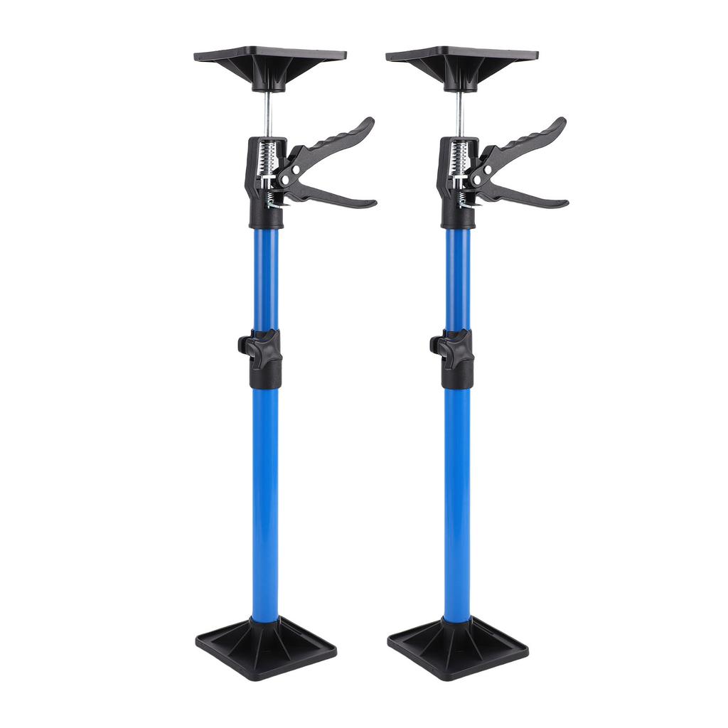 2 Stück Schrank 50-115cm Teleskop 40kg Tragfähigkeit Große Anti-Rutsch-Pads Stützstange für Schrankmontage