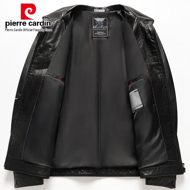 Pierre Cardin Men's Premium Top-Grain Cowhide Leather Jacket