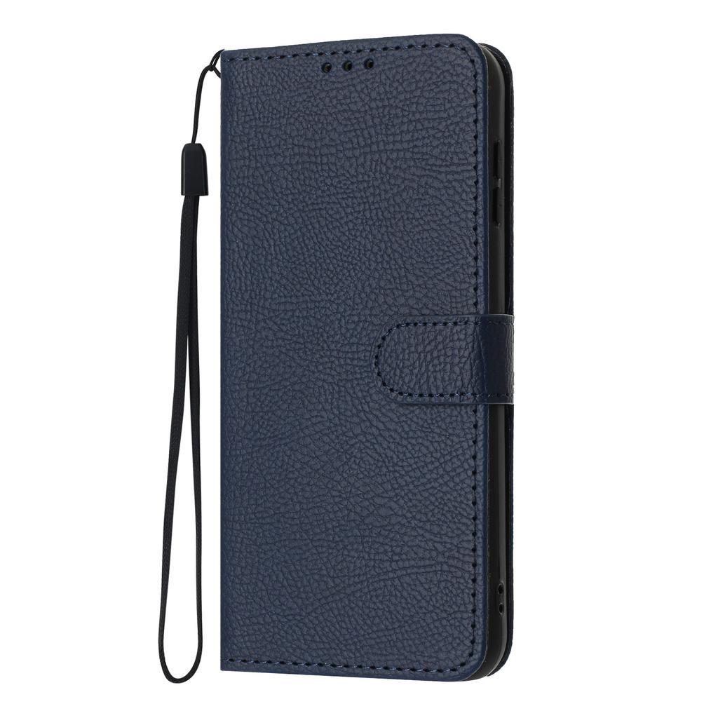 Applicable, Samsung S26FE lychee pattern leather case S26edge solid color card flip wallet mobile phone case