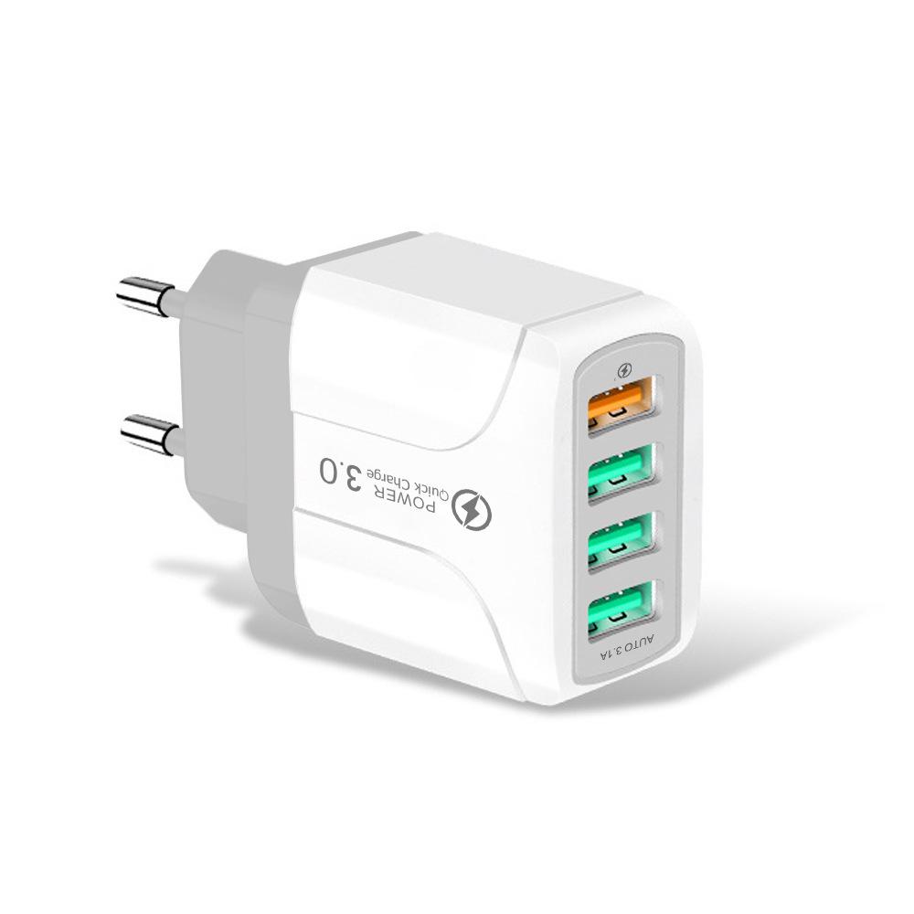 Chargeur Rapide Multi-Ports GaN 65W PD33W QC3.0, Norme Européenne 9V/12V