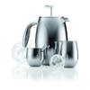 BODUM Colombia Tisch-Zucker- und Kaffeesahne-Set Silber Edelstahl für Kaffee und Spülmaschine, Stahl, Tee, Sicher, K1305-16 (Authentisches Produkt)