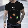 Pánské tričko Trička Top Pivo volá Pivo Pánské Letní tričko Harajuku Streetwear Pánské Dámské tričko Nový Módní Trend Tričko Tričko