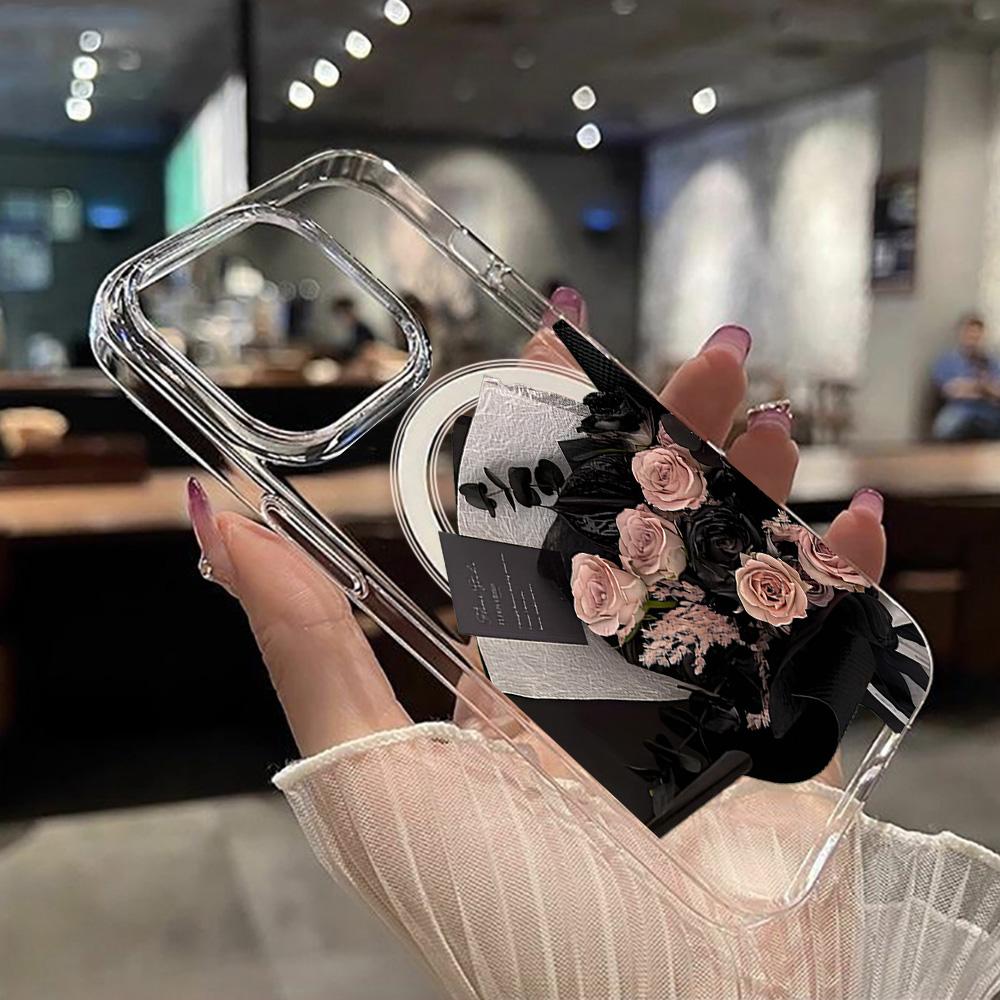 Magnetic Phone Case for iPhone 12 14 16 17 Pro 17 16 15 14 13 12 Pro Max  12 13 14 15  16 High Quality Shockproof Shell Full Protection Cute Style