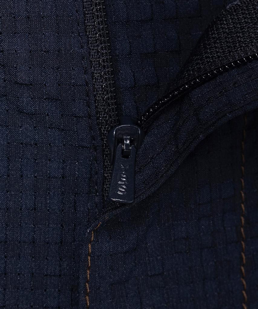 MINDBRIDGE [Couture] Relaxed Fit Seersucker Full Elastic Waist Navy Half Pants
