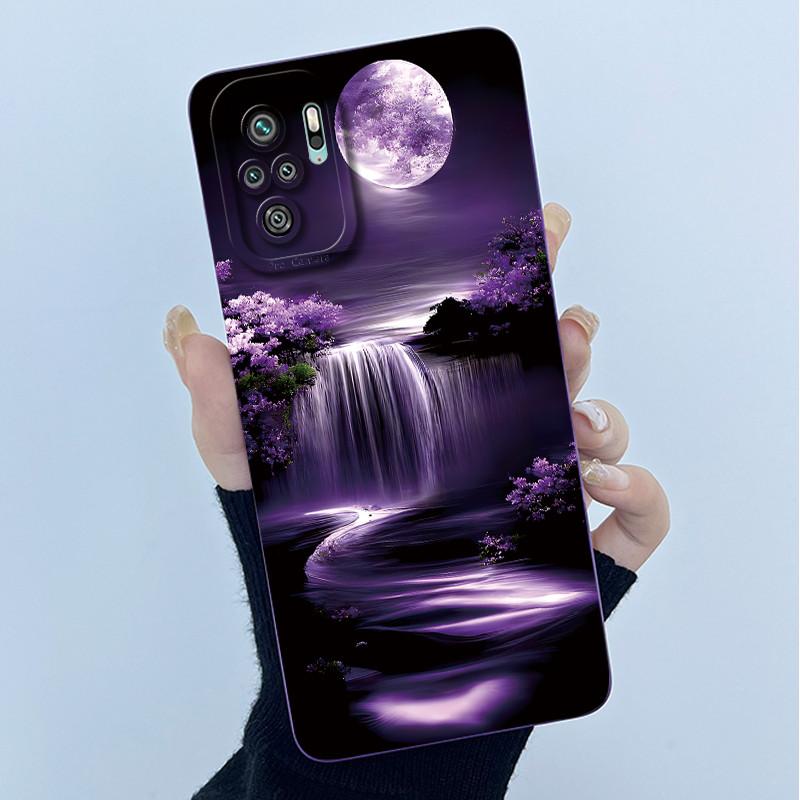 For Xiaomi Poco M5s Phone Case PocoM5s Cover Fashion Simplicity Butterfly Floral Soft Liquid Silicone Shell For Poco M 5s Fundas