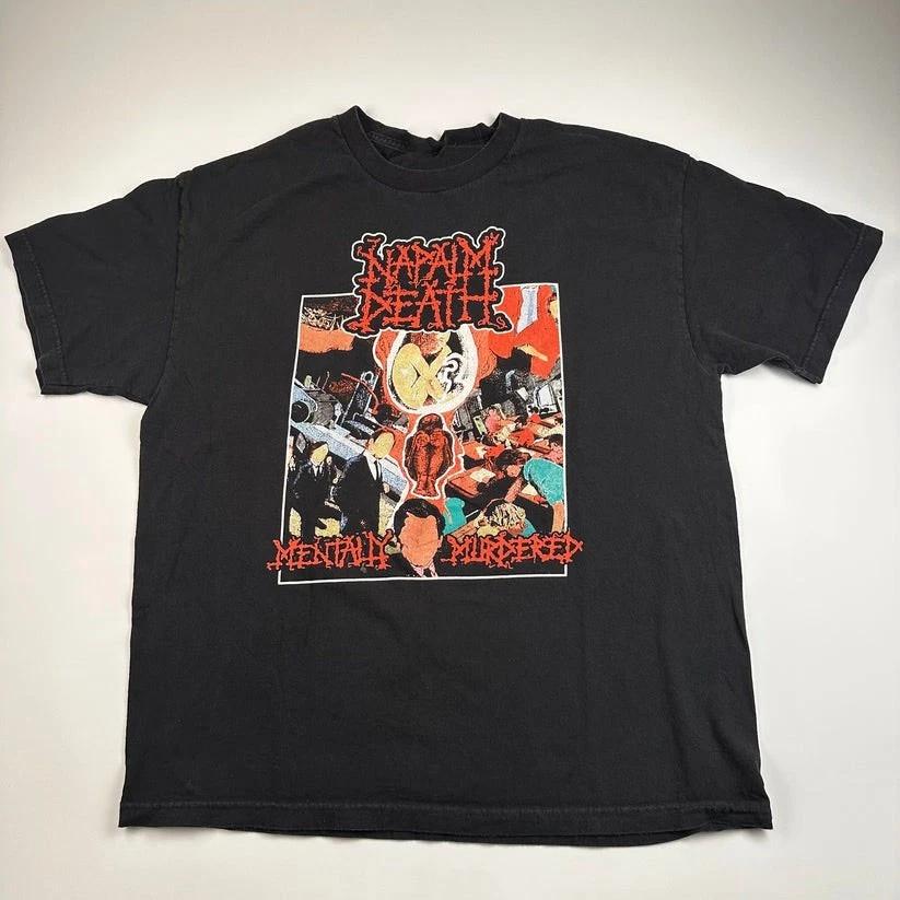 Новая футболка Napalm Death Mentally Murdered Подарок для фанатов Унисекс S-5XL 2OS1215 M