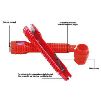 8 In 1 Faucet and Sink Installer Wrench Multifunctional Flume Spanner Water Heater Bathroom Plumbing Repair Hydraulic Tools