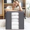 Extra Large Blanket Storage Bags Folding Breathable Clothes Storage Bins Waterproof Reinforced Handles Quilt Clothes Storage Bag